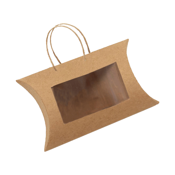 Custom Kraft Pillow Boxes Wholesale Kraft Pillow Gift Boxes Sire